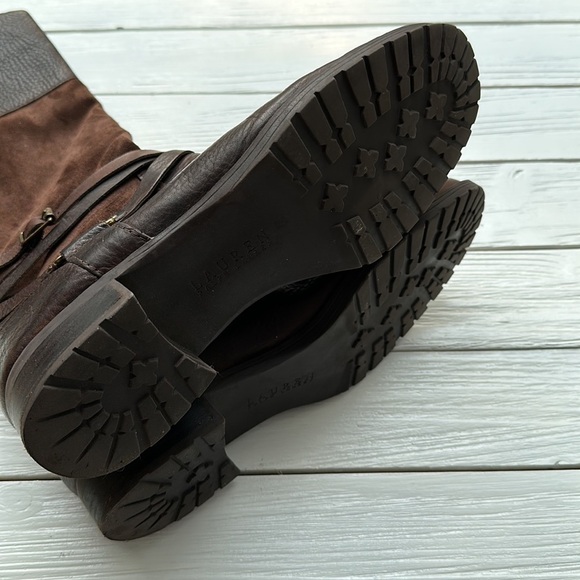 Ralph Lauren Sonya Riding Equestrian Style Boot Brown Leather size 9 - Picture 7 of 9